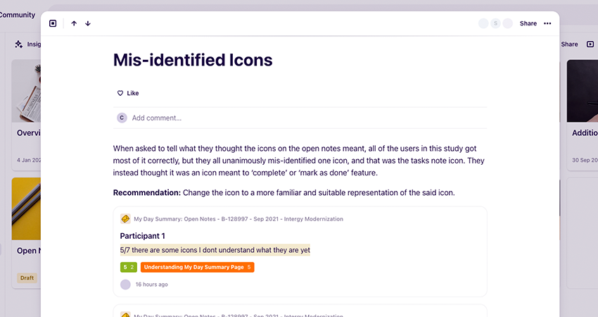 Participant feedback